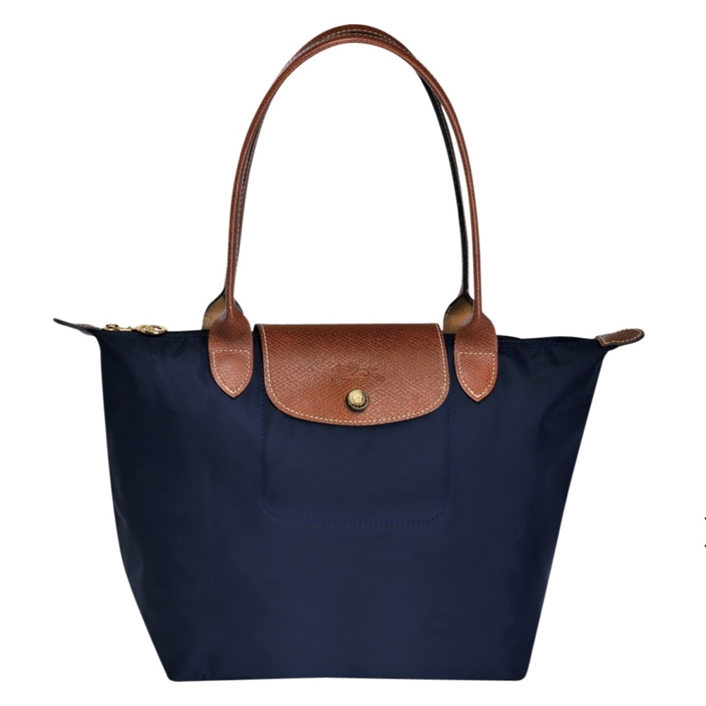 Longchamp Navy Le Pliage Tote - Small